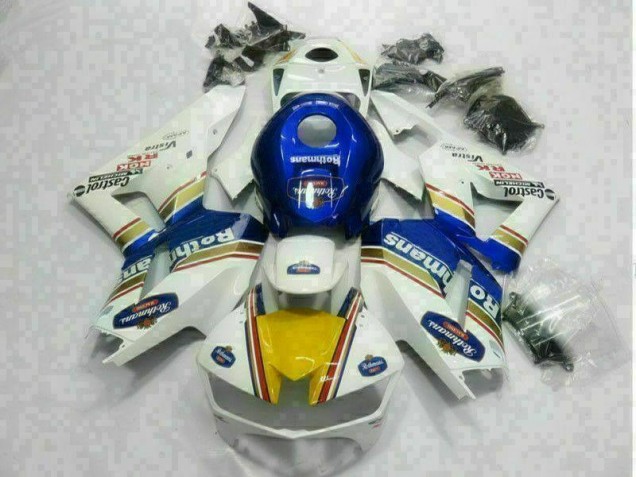Affordable 2013-2021 White Blue Honda CBR600RR Motorbike Fairings Affordable 2013-2021 White Blue Honda CBR600RR Motorbike Fairings