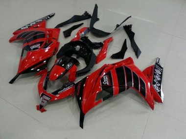 Affordable 2013-2016 Red Black Airfore Kawasaki Ninja ZX300R Motorcycle Fairing Kits & Plastic Bodywork MF3623