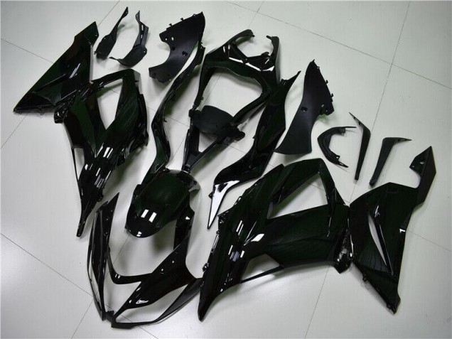 Affordable 2013-2018 Glossy Black Kawasaki ZX6R Motorcycle Fairings Kit Affordable 2013-2018 Glossy Black Kawasaki ZX6R Motorcycle Fairings Kit