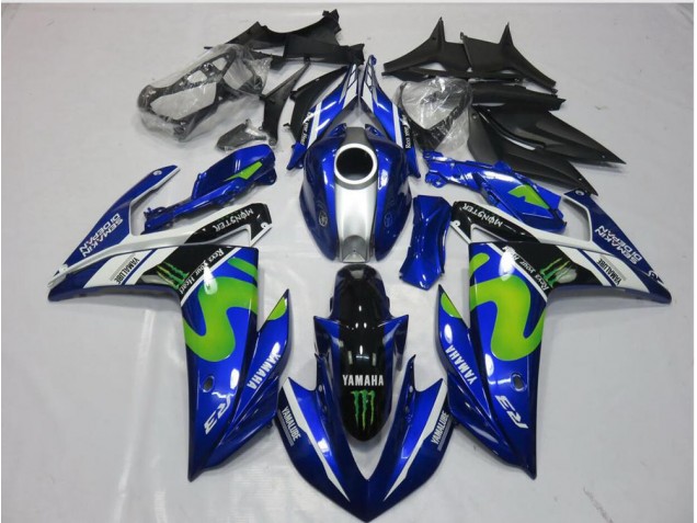 Affordable 2015-2022 Movistar Yamaha YZF R3 Motorcycle Replacement Fairings Affordable 2015-2022 Movistar Yamaha YZF R3 Motorcycle Replacement Fairings