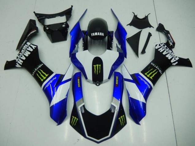 Affordable 2015-2019 Black Blue Monster Yamaha YZF R1 Moto Fairings Affordable 2015-2019 Black Blue Monster Yamaha YZF R1 Moto Fairings