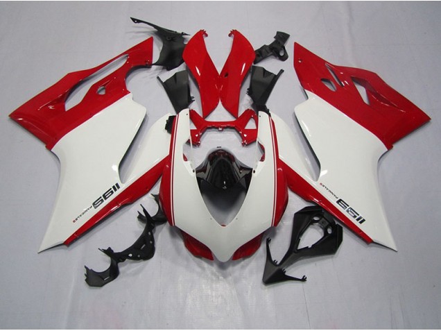 Affordable 2011-2014 White Red Ducati 1199 Bike Fairings Affordable 2011-2014 White Red Ducati 1199 Bike Fairings