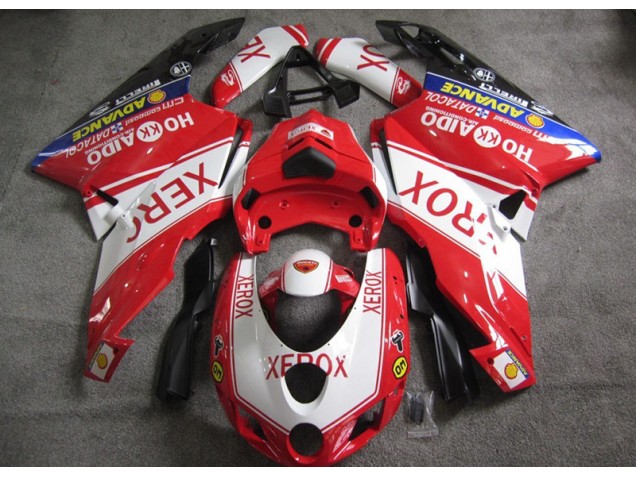 Affordable 2005-2006 Red White Xerox Ducati 749 Motorcycle Fairings Kits Affordable 2005-2006 Red White Xerox Ducati 749 Motorcycle Fairings Kits