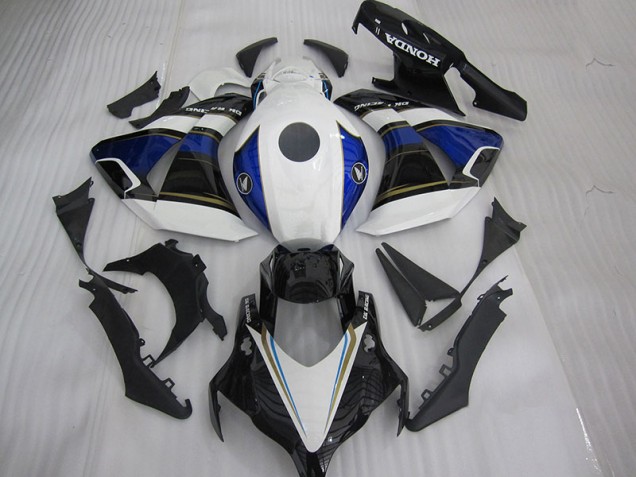Affordable 2004-2005 Black White Blue Honda CBR1000RR Motorcycle Fairings Kit