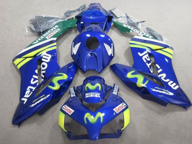 Affordable 2004-2005 Blue Movistar Castrol Honda CBR1000RR Motorbike Fairing