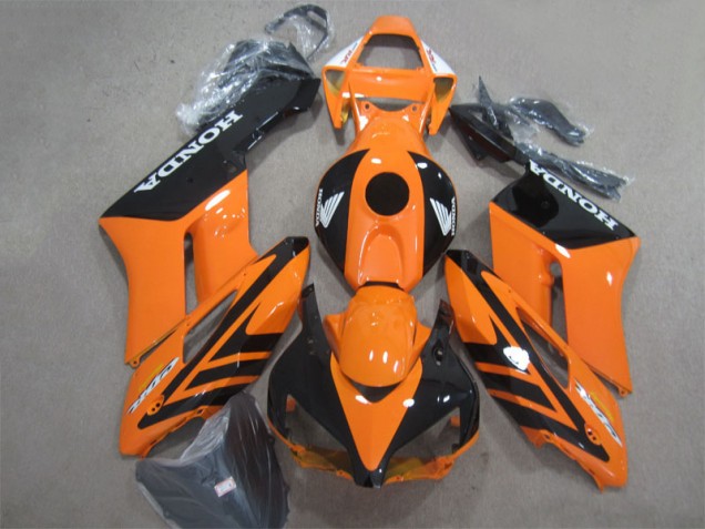 Affordable 2004-2005 Black Orange Honda CBR1000RR Motorbike Fairing Kits