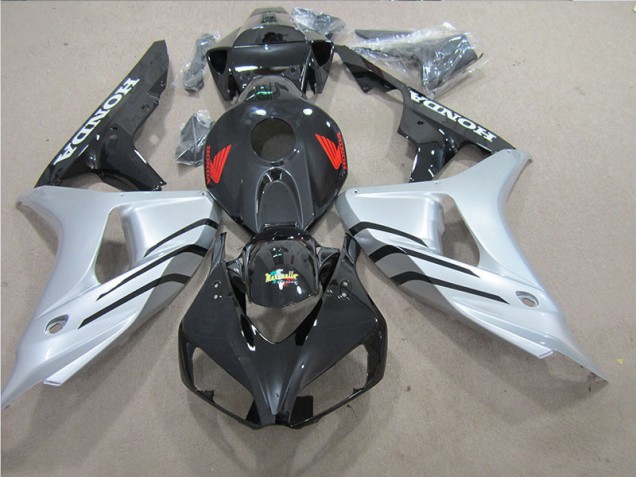 Affordable 2006-2007 Black Silver Red Decal Honda CBR1000RR Motorbike Fairings
