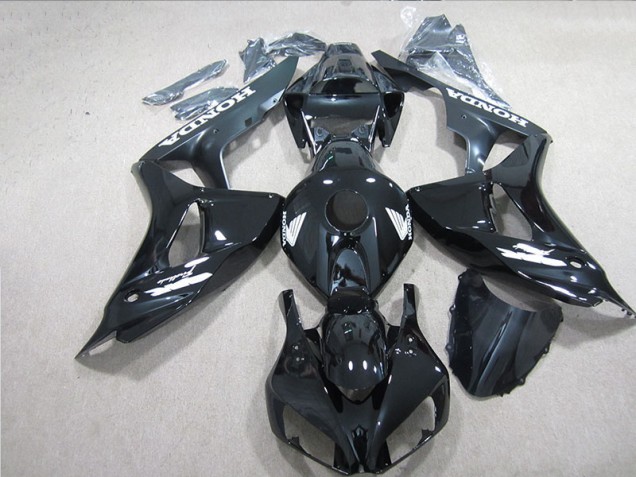 Affordable 2006-2007 Black White Decal Honda CBR1000RR Motorcycle Fairing Kits