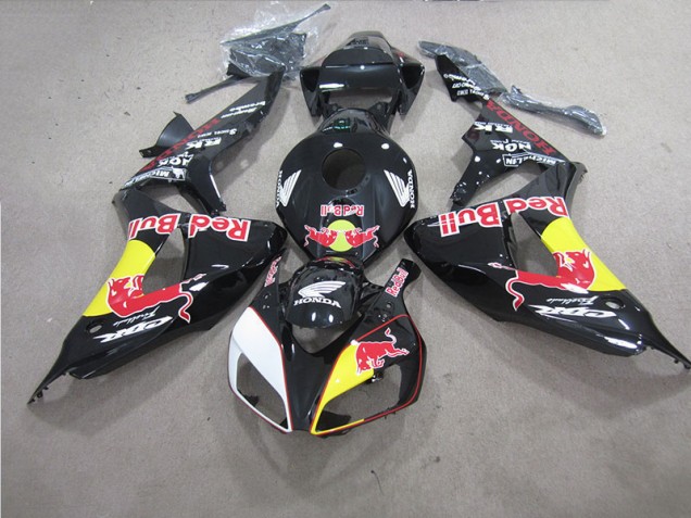 Affordable 2006-2007 Black Red Bull Honda CBR1000RR Bike Fairings Affordable 2006-2007 Black Red Bull Honda CBR1000RR Bike Fairings