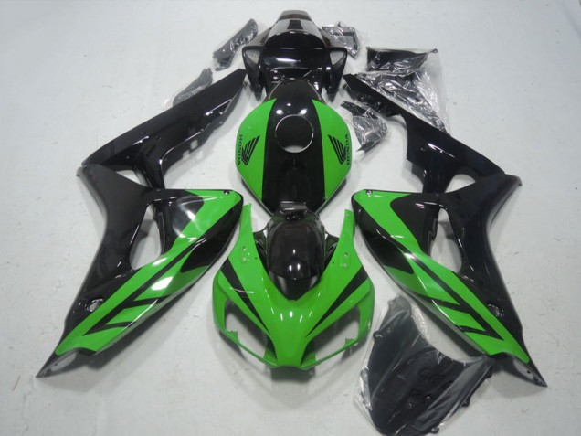 Affordable 2006-2007 Black Green Honda CBR1000RR Motorcylce Fairings Affordable 2006-2007 Black Green Honda CBR1000RR Motorcylce Fairings