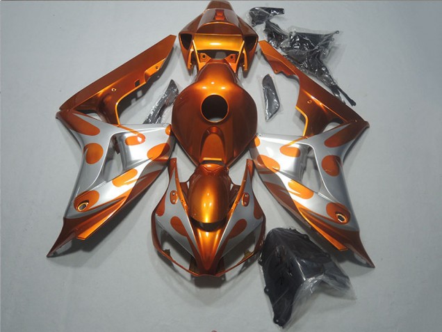 Affordable 2006-2007 Orange Honda CBR1000RR Motorcycle Replacement Fairings