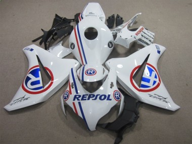 Affordable 2008-2011 White Blue Repsol Honda CBR1000RR Motorcycle Bodywork