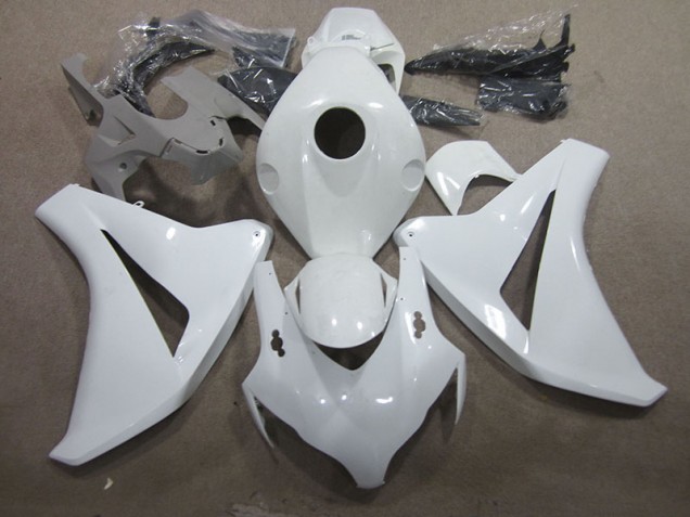 Affordable 2008-2011 White Honda CBR1000RR Motorcycle Fairing Kits