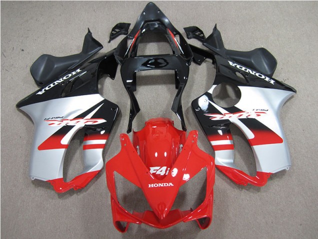 Affordable 2001-2003 Red White Black Honda CBR600 F4i Motorcycle Replacement Fairings