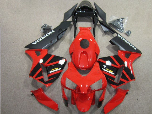Affordable 2003-2004 Red Black Honda CBR600RR Motorcycle Fairing Affordable 2003-2004 Red Black Honda CBR600RR Motorcycle Fairing