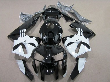Affordable 2005-2006 Black White Honda CBR600RR Motorcylce Fairings