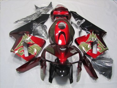 Affordable 2005-2006 Black Red Honda CBR600RR Motorbike Fairings