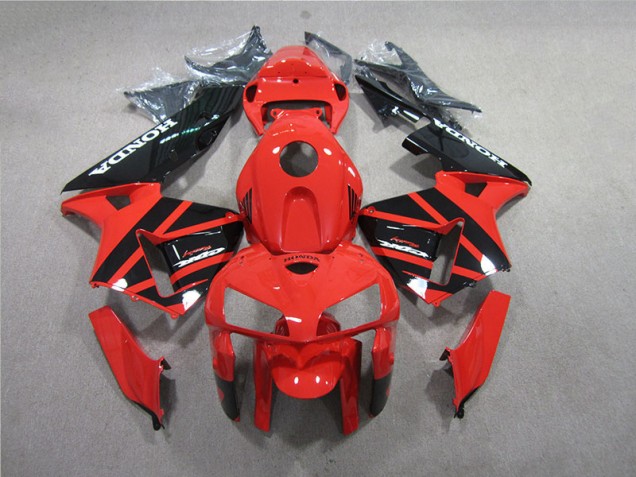 Affordable 2005-2006 Red Black Honda CBR600RR Motorcycle Replacement Fairings
