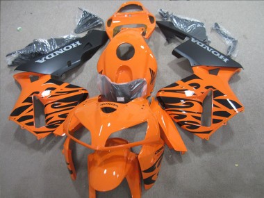 Affordable 2005-2006 Orange Black Honda CBR600RR Motorbike Fairings