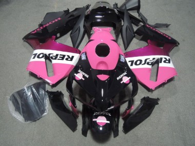 Affordable 2005-2006 Pink Black Repsol Honda CBR600RR Bike Fairings