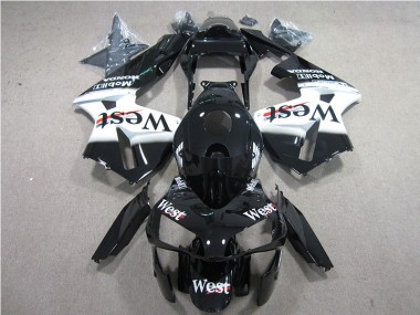 Affordable 2005-2006 Black White West Honda CBR600RR Bike Fairing