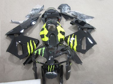 Affordable 2005-2006 Black Green Monster Honda CBR600RR Motor Bike Fairings