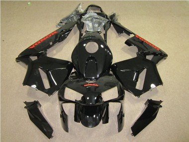 Affordable 2005-2006 Black Red Honda CBR600RR Motorcyle Fairings