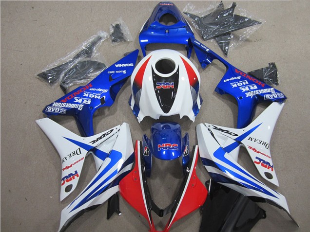 Affordable 2007-2008 Blue White Red HRC Honda CBR600RR Motorcycle Fairing Affordable 2007-2008 Blue White Red HRC Honda CBR600RR Motorcycle Fairing