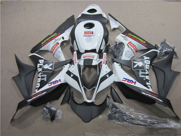Affordable 2007-2008 Black White HRC Honda CBR600RR Motorcycle Fairing Kits Affordable 2007-2008 Black White HRC Honda CBR600RR Motorcycle Fairing Kits