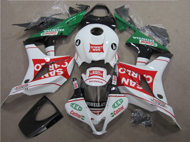 Affordable 2007-2008 Red White San Carlo Honda CBR600RR Motorbike Fairing