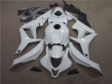 Affordable 2007-2008 White Honda CBR600RR Bike Fairings
