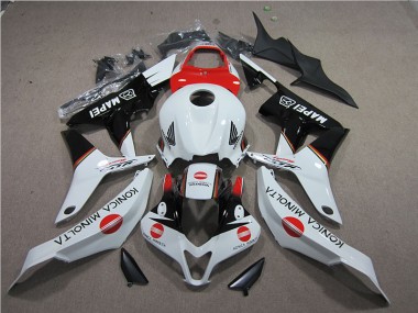Affordable 2007-2008 Red White Black Konica Minolta MAPEI Honda CBR600RR Motorcycle Bodywork