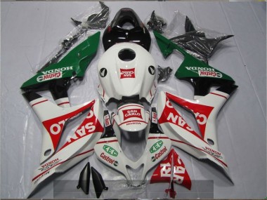 Affordable 2007-2008 White Red Green San Carlo Castrol Honda CBR600RR Motorcyle Fairings