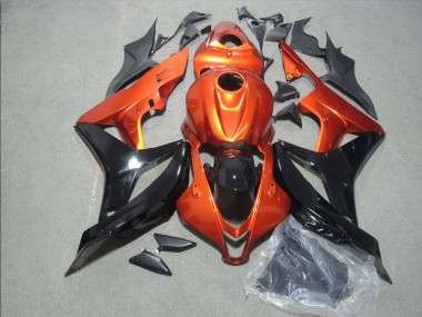 Affordable 2007-2008 Orange Black Honda CBR600RR Motorbike Fairing