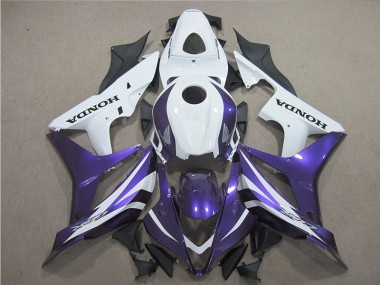 Affordable 2007-2008 Purple White Honda CBR600RR Motor Bike Fairings