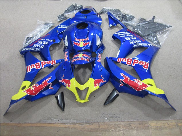 Affordable 2007-2008 Blue Red Bull Honda CBR600RR Motorcycle Bodywork Affordable 2007-2008 Blue Red Bull Honda CBR600RR Motorcycle Bodywork