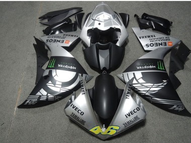 Affordable 2007-2008 Black Silver Monster IVECO 46 Honda CBR600RR Motorcyle Fairings