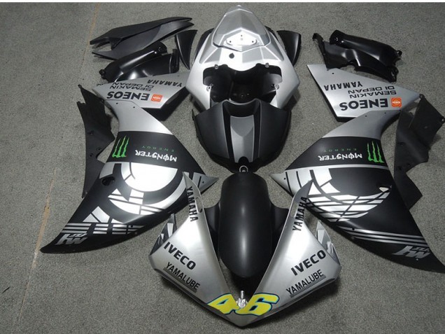 Affordable 2007-2008 Black Silver Monster IVECO 46 Honda CBR600RR Motorcyle Fairings