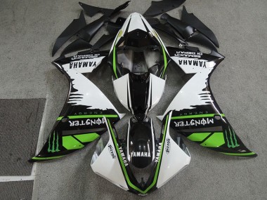 Affordable 2007-2008 Black White Monster Pizzoli Honda CBR600RR Motorcycle Fairings