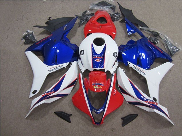 Affordable 2009-2012 Red White Blue HRC Honda CBR600RR Motorcycle Fairing Kits