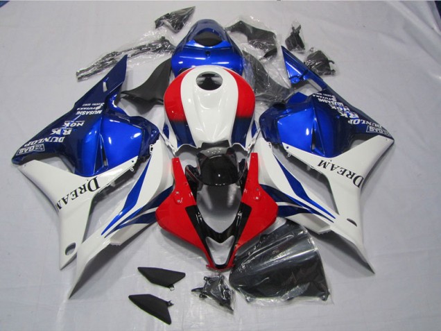 Affordable 2009-2012 White Blue Red DREAM Honda CBR600RR Motor Fairings