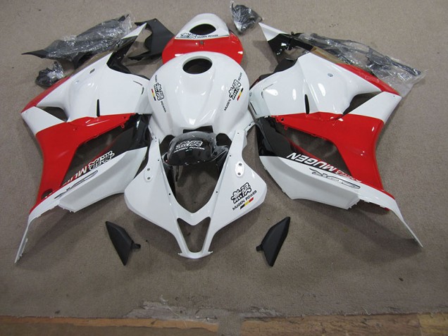 Affordable 2009-2012 White Red Honda CBR600RR Motorcycle Fairing Kits