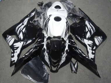 Affordable 2009-2012 Black White Honda CBR600RR Motorbike Fairing Kits