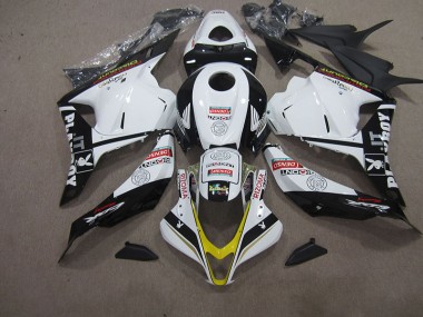 Affordable 2009-2012 White Black DENSO RIZOMA Honda CBR600RR Motorcycle Fairing Kits