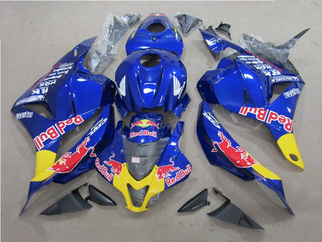 Affordable 2009-2012 Blue Red Bull Honda CBR600RR Motor Bike Fairings