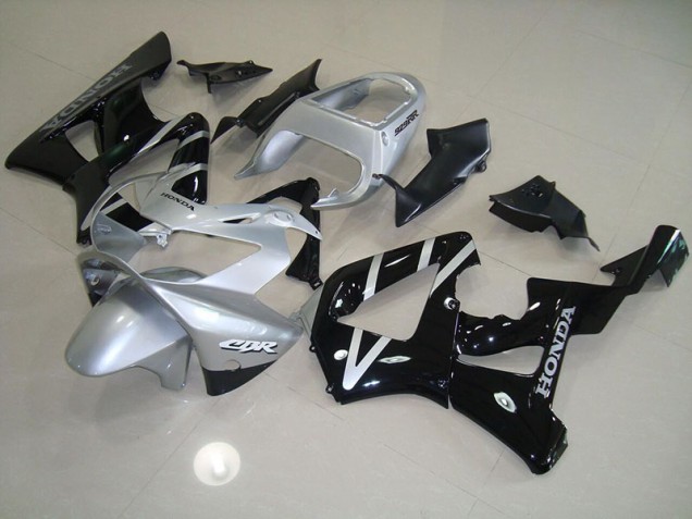 Affordable 2000-2001 Black Silver Honda CBR900RR 929 Replacement Fairings
