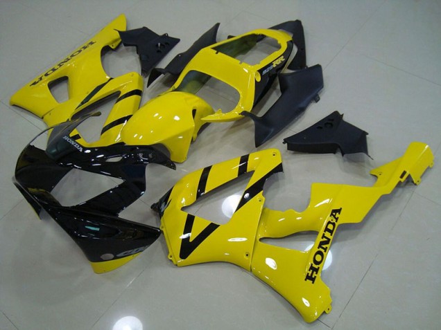 Affordable 2000-2001 Black Yellow Honda CBR900RR 929 Motor Fairings