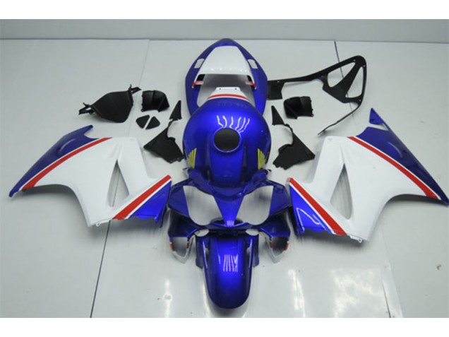 Affordable 2002-2013 Blue White Honda VFR800 Motorcycle Fairings Kit