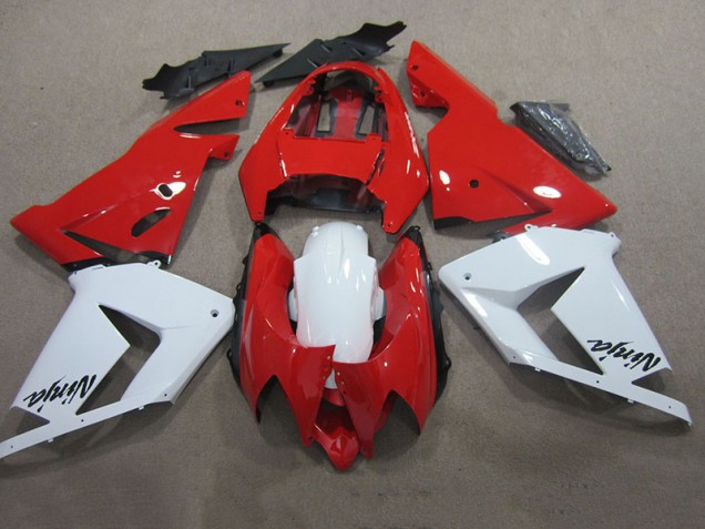 Affordable 2003-2005 Red White Ninja Kawasaki ZX10R Motorcycle Bodywork Affordable 2003-2005 Red White Ninja Kawasaki ZX10R Motorcycle Bodywork