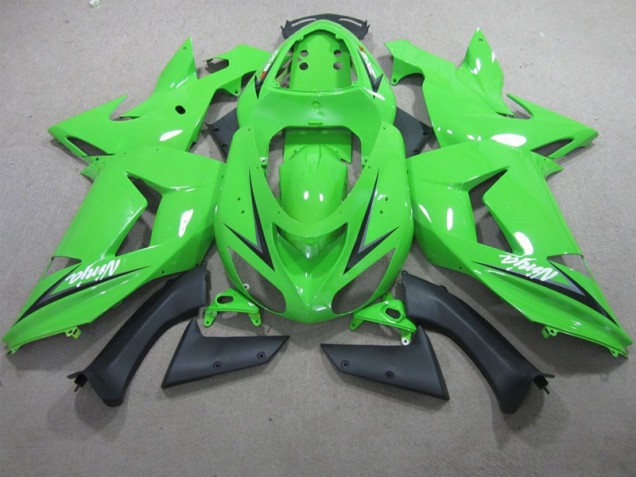 Affordable 2006-2007 Green White Ninja Kawasaki ZX10R Motorcyle Fairings Affordable 2006-2007 Green White Ninja Kawasaki ZX10R Motorcyle Fairings